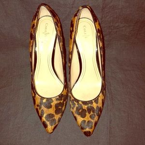 Cole Haan - Cheetah fur print heels